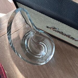 Clear Glass Swirl Accent Vase - Unbranded